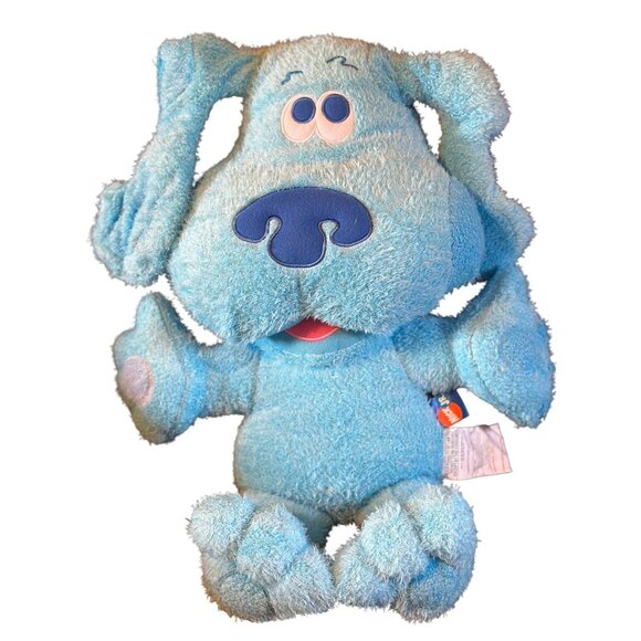 Collectible Vintage Y2K Blue's Clues "Blue" Plush Toy Nick Jr. Cartoon Character - Picture 1 of 7